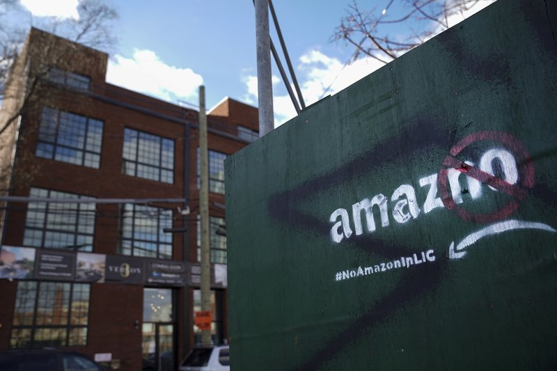 photo of Amazon protest sign