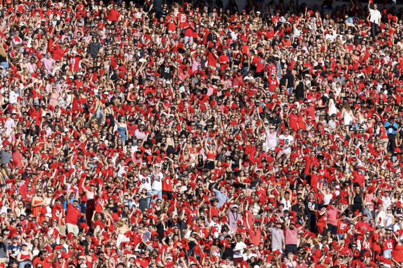 photo of crowd at sporting event