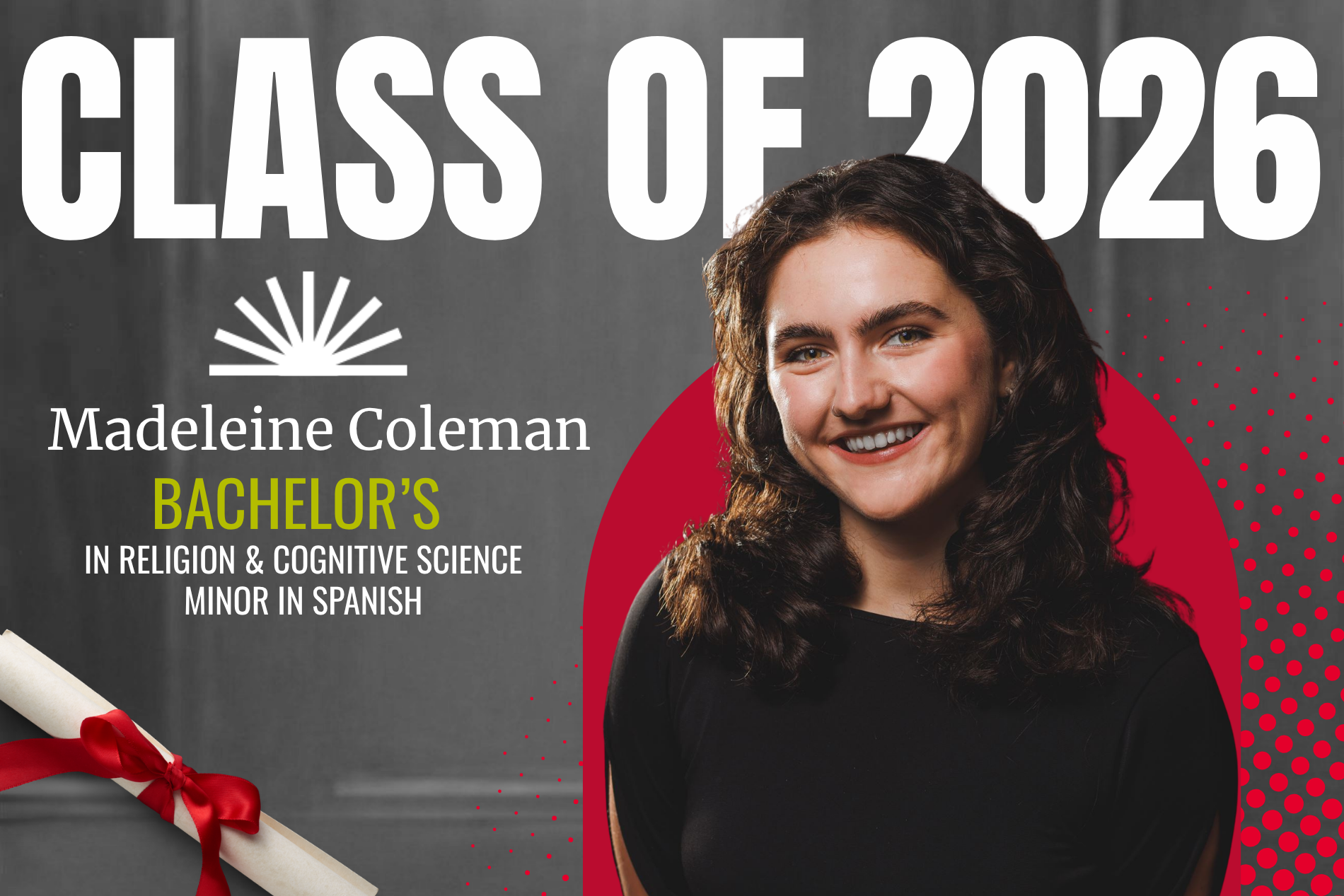 Graphic of Graduate Madeline 