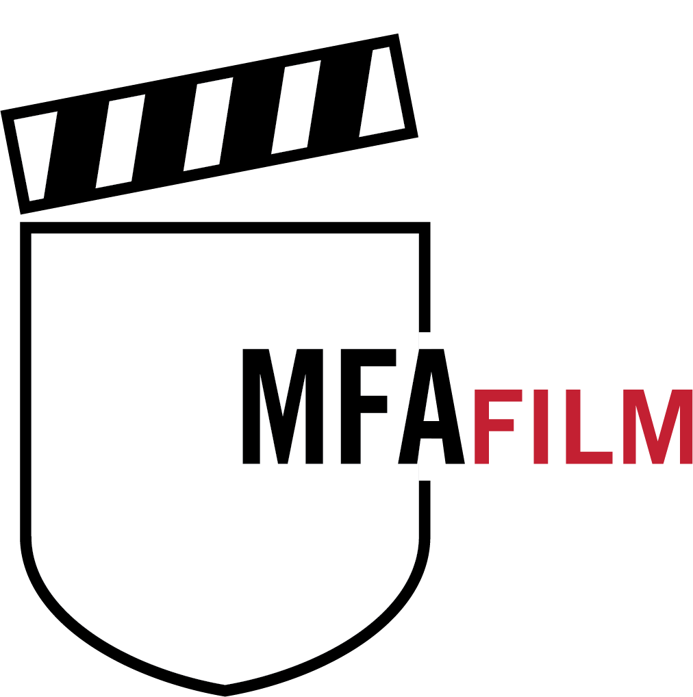 graphic in red, back and gray with clapboard logo