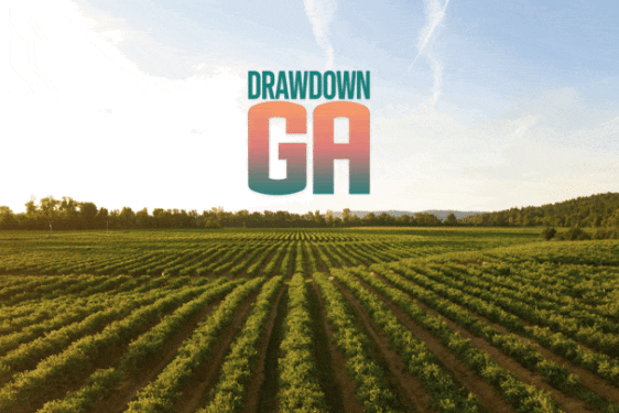 graphic wth farm field, cityscape